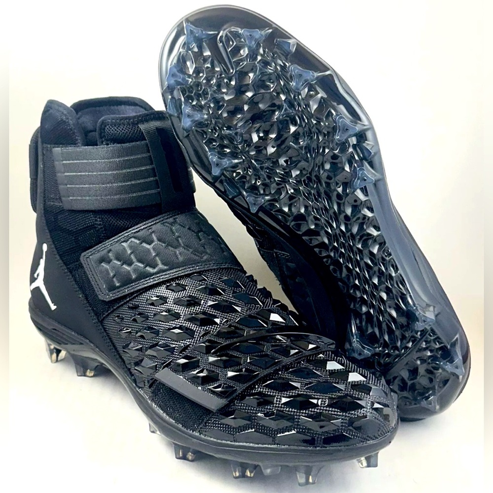 Jordan Force Savage Elite 2 Football Cleats Men's Size 14 Black CV1665-003 RARE!